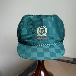 Glendale Green Checkerboard Crest Cap